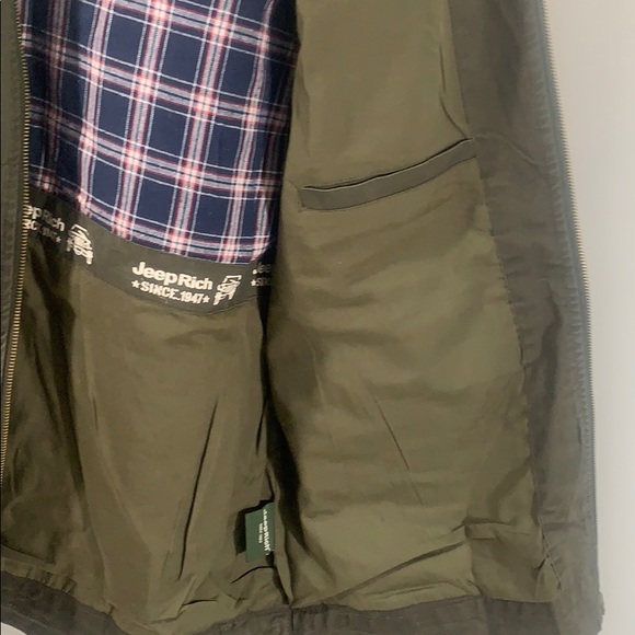 Jeeprich vest size XL green cotton zip front - Picture 5 of 7